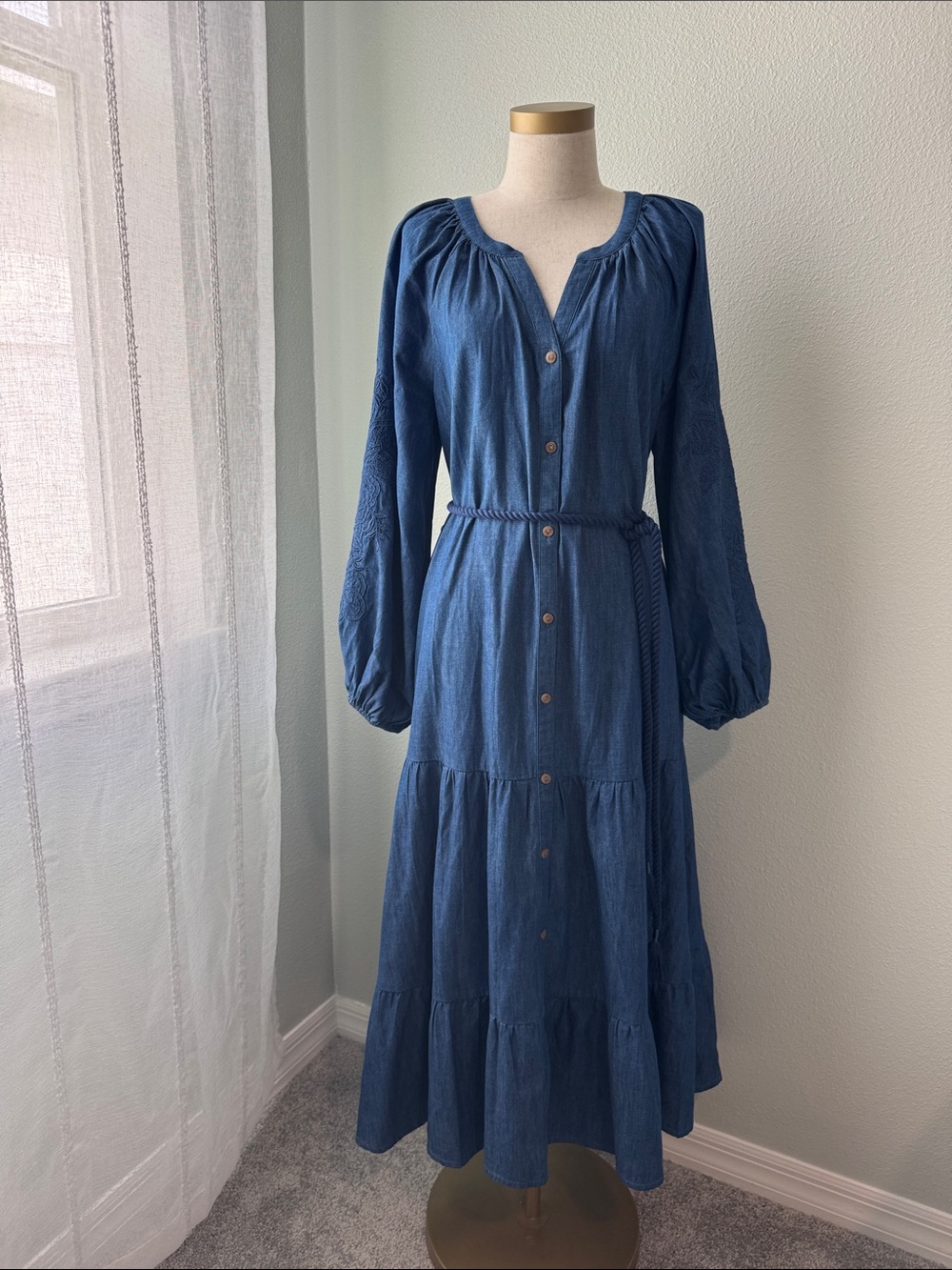 Tommy Bahama denim maxi dress